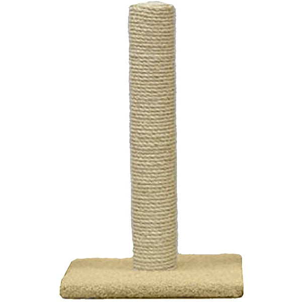 Classy Kitty All Sisal with Carpet Base Scratching Post Beige