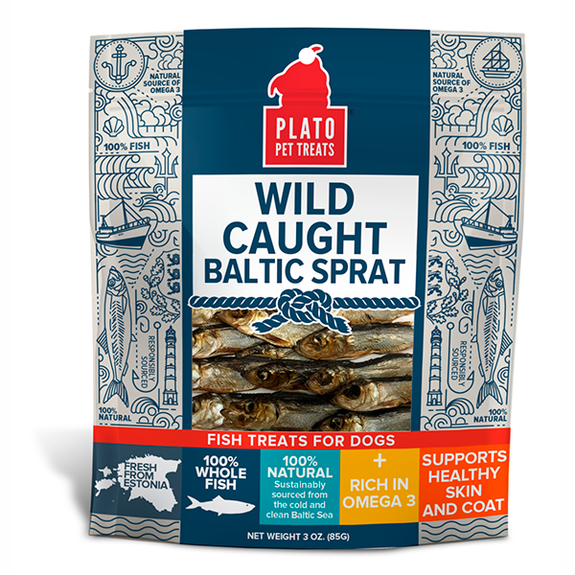Wild Caught Baltic Sprat Air-Dried Grain-Free Dog Treats
