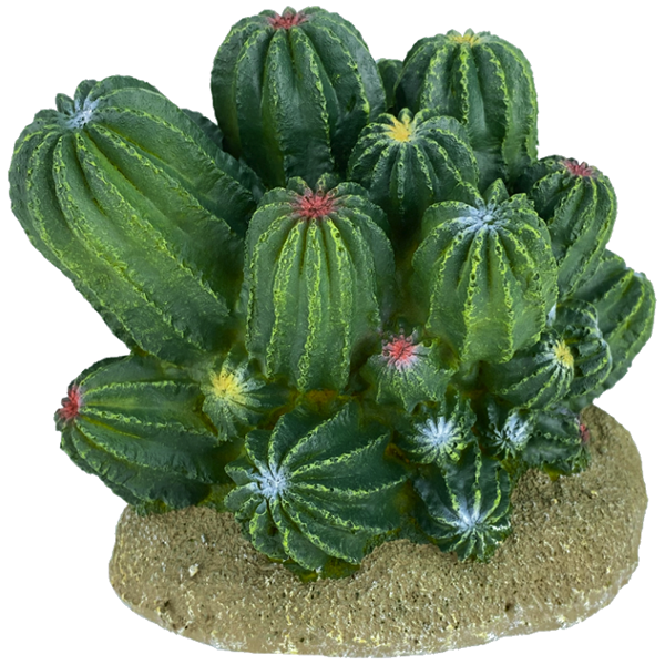 Desert Barrel Cactus Resin Reptile Terrarium Decoration