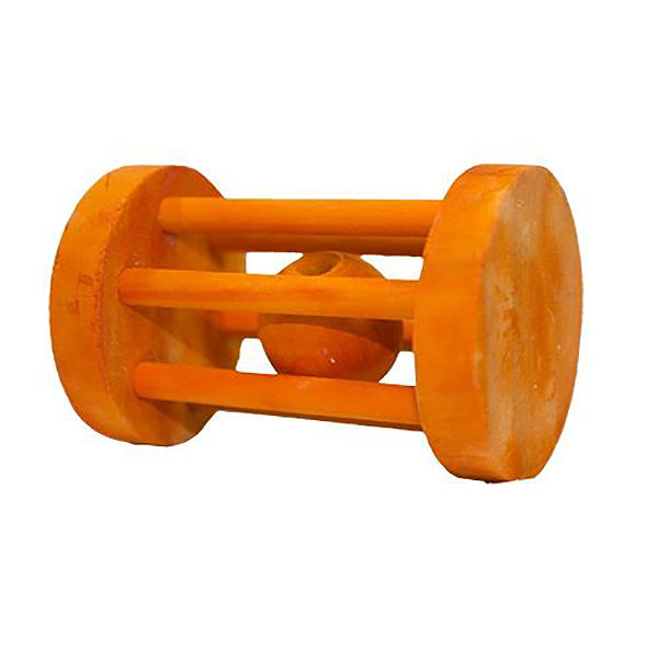 Barrel Roller Wood Small Animal Chew Toy