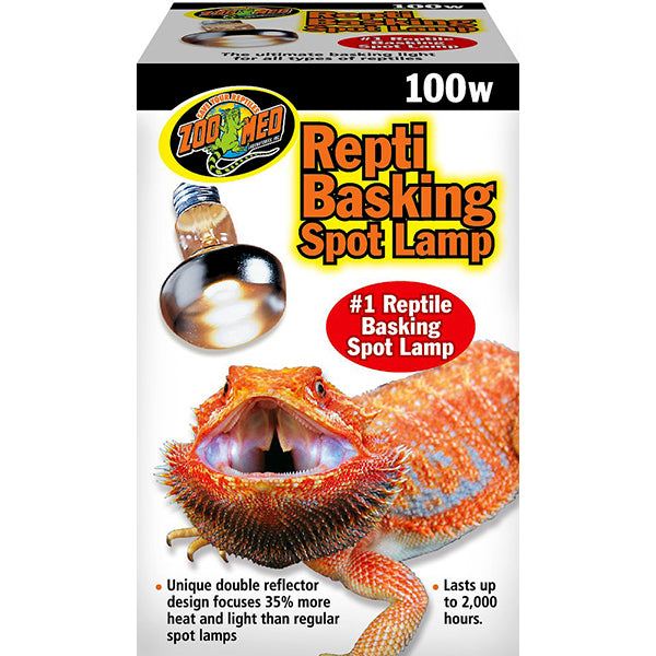 Repti Basking Spot Lamp Reptile UV Light & Heat Emitter 100 Watt
