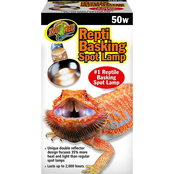 Repti Basking Spot Lamp Reptile UV Light & Heat Emitter 50 Watt
