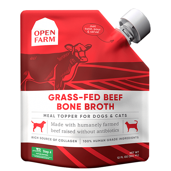 Grass-Fed Beef Bone Broth Meal Topper For Dogs & Cats
