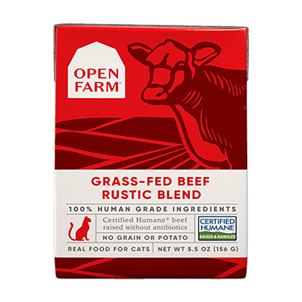 Grass-Fed Beef Rustic Blend Grain-Free Wet Cat Food Cartons
