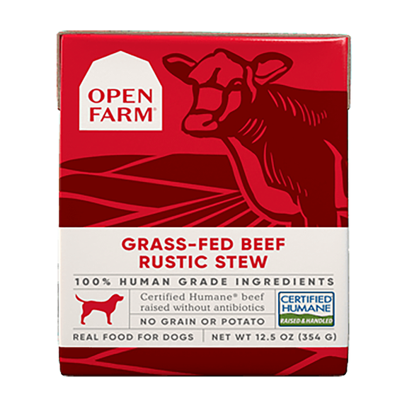 Grass-Fed Beef Rustic Stew Grain-Free Wet Dog Food Cartons