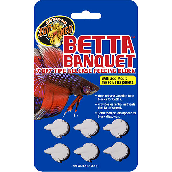 Betta Banquet Time Release Fish Food Block 7-Day