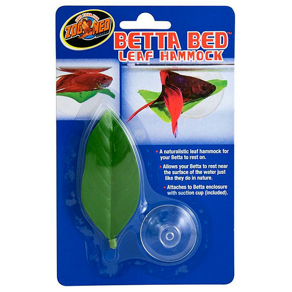 Betta Bed Leaf Hammock with Suction Cup Aquarium Decor