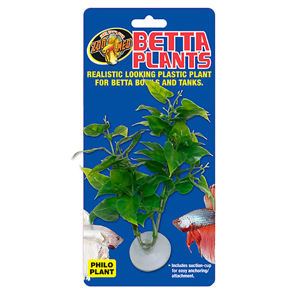 realistic plastic aquarium plants Zoo Med Betta Philo Plant