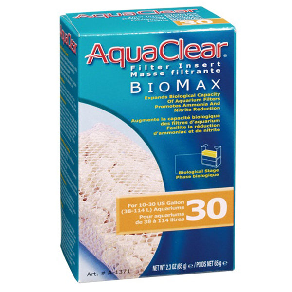 BioMax Ceramic Media Biological Filter Insert for AquaClear 30 Power Filter