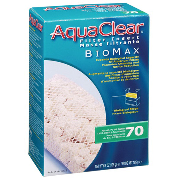 BioMax Ceramic Media Biological Filter Insert for AquaClear 70 Power Filter