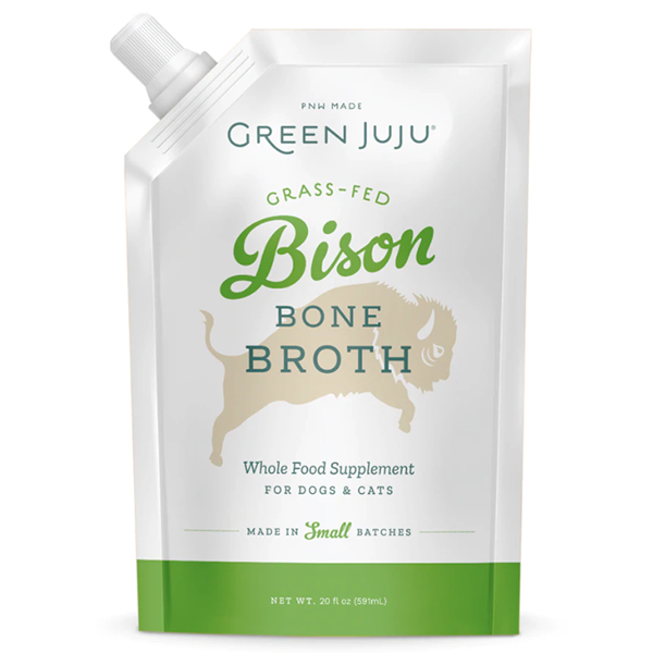 Grass-Fed Bison Bone Broth Frozen Whole Food Supplement for Dogs & Cats