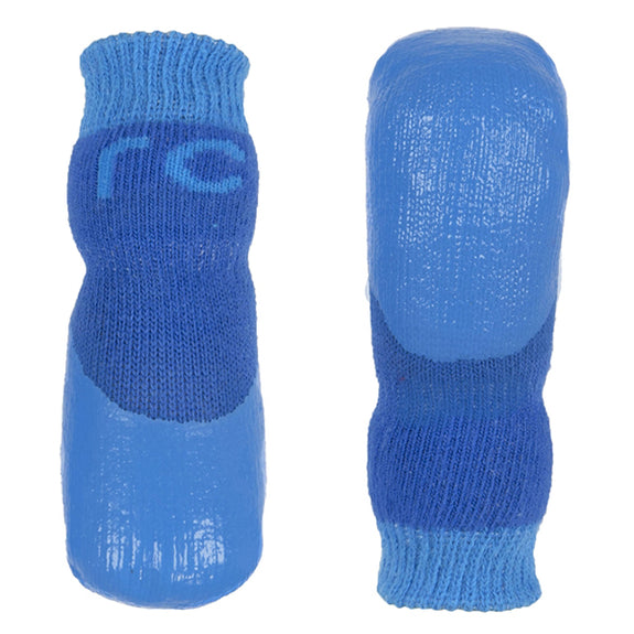 Sporty Pawks Protective Dog Socks with Anti-Slip Gripper Bottom Blue