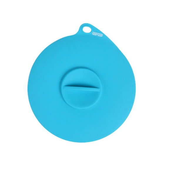 Flexible Silicone Suction Can Lid Blue