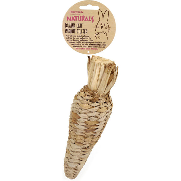 Naturals Banana Leaf Stuffer Small Animal Chew Toy