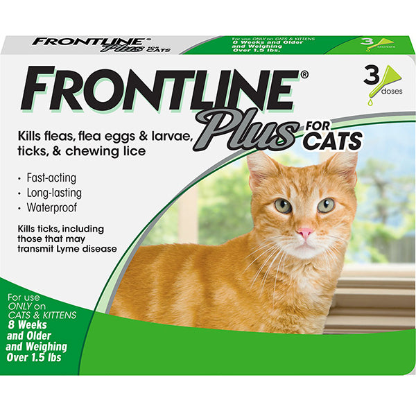 Frontline Plus Flea & Tick Monthly Spot Treatment for Cats