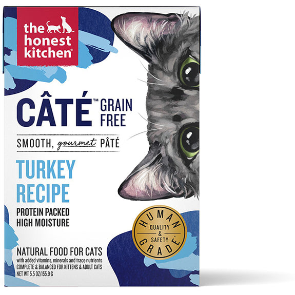 Cate Gourmet Pate Turkey Recipe Grain-Free Wet Carton Cat Food