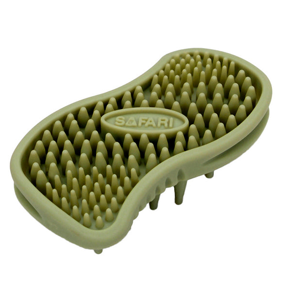 Safari Cat Soft Tip Curry Massaging Brush