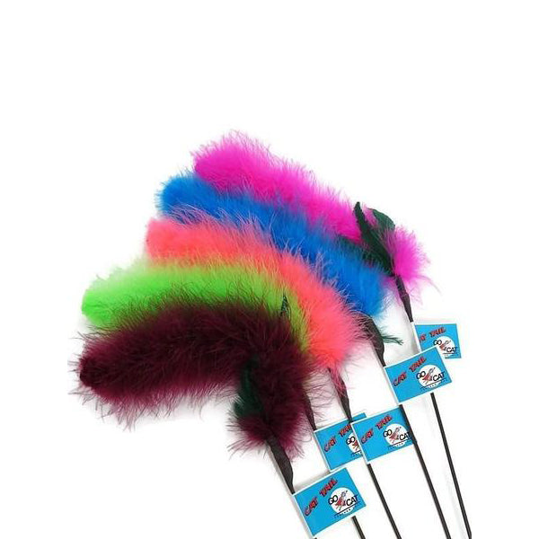 Cat Tail Feather Wand Cat Toy