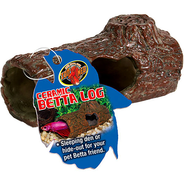 Ceramic Betta Log Aquarium Decor