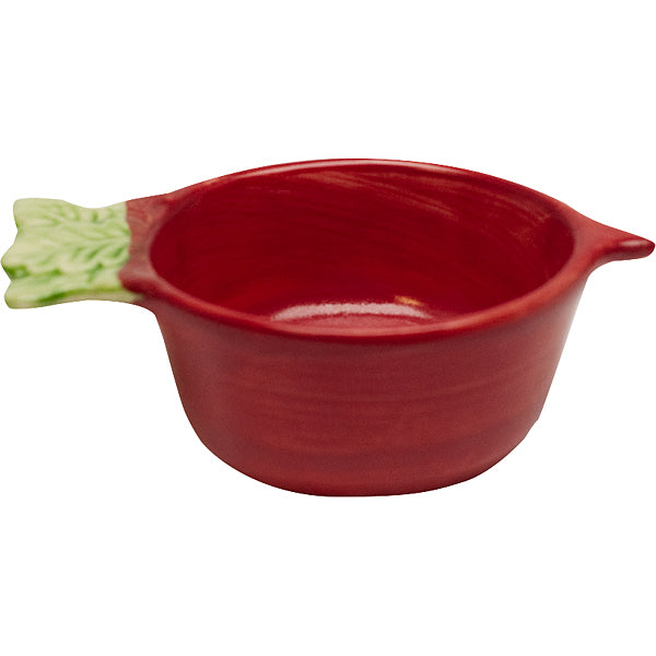 Ceramic Vegetable Pattern Small Animal Dish Red Radish