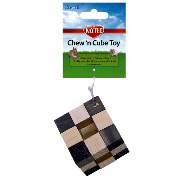 Chew 'n Cube Wood Small Animal Chew Toy
