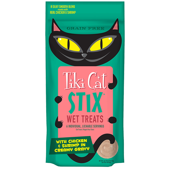 Stix Chicken & Shrimp Grain-Free Wet Mousse Cat Treats