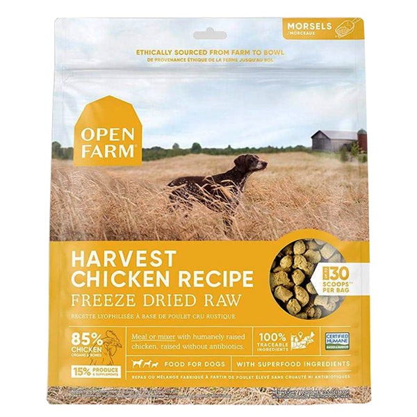 Harvest Chicken Recipe Freeze-Dried Morsels Raw Grain-Free Dog Food