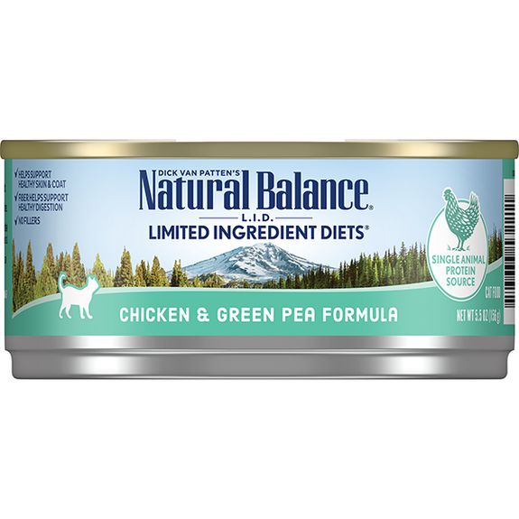 Limited Ingredient Diet Chicken & Pea Recipe Canned Cat Food