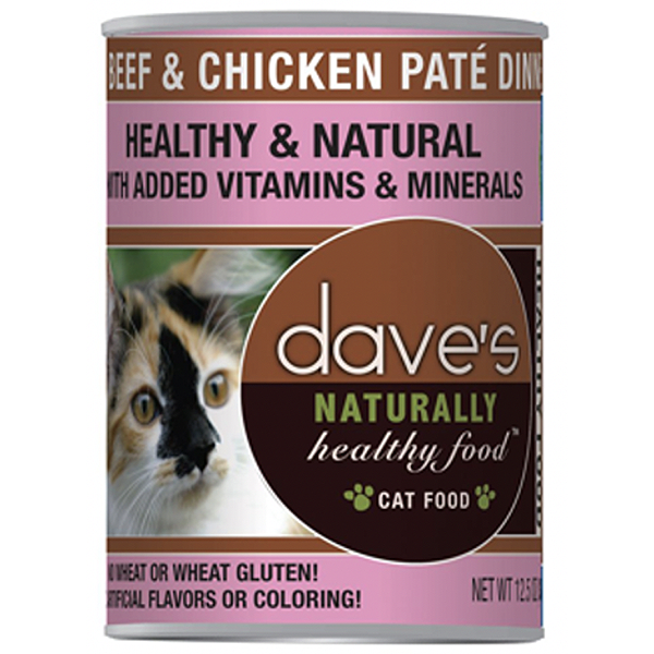 Naturally Healthy Beef & Chicken Pate Formula Canned Cat Food