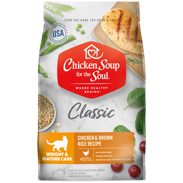 Classic Weight & Mature Care Adult & Senior Chicken & Brown Rice Dry Cat Food