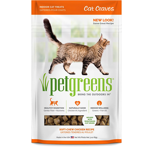 Cat Craves Semi-Moist Cat Treats Made with Wheatgrass Chicken Flavor