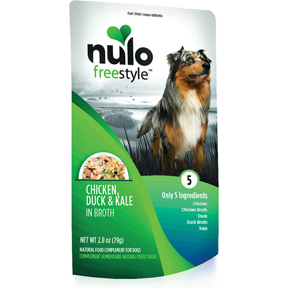 FreeStyle Chicken, Duck & Kale in Broth Grain-Free Wet Dog Food Topper Pouches