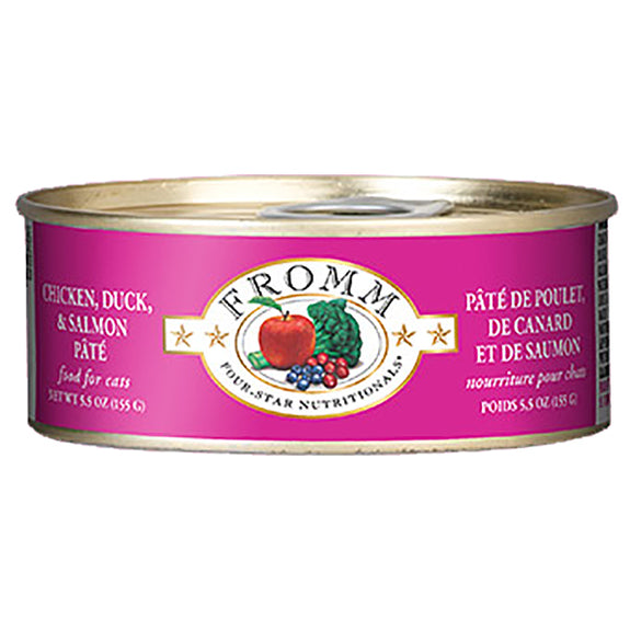 Chicken, Duck & Salmon Pate Grain-Free Wet Canned Cat Food