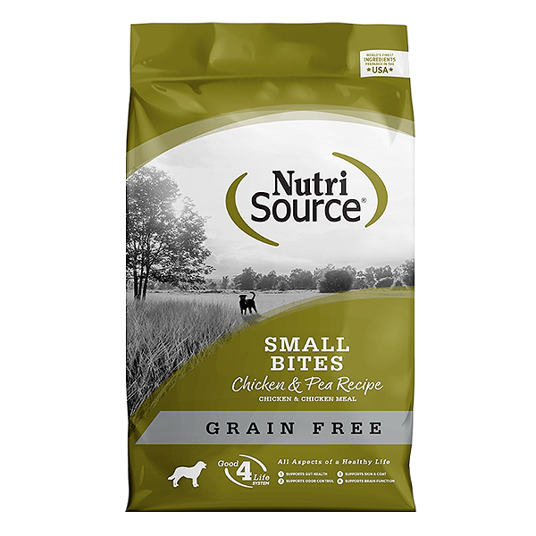 Chicken & Pea Recipe Grain-Free Small Bites Adult Dry Dog Food