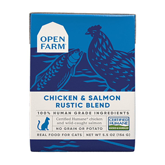 Chicken & Salmon Rustic Blend Grain-Free Wet Cat Food Cartons