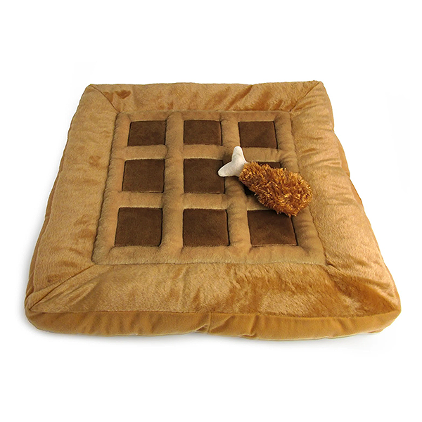 Chicken & Waffles Machine-Washable Small Pet Bed & Toy