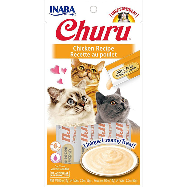 Churu Chicken Puree Grain-Free Lickable Cat Treat