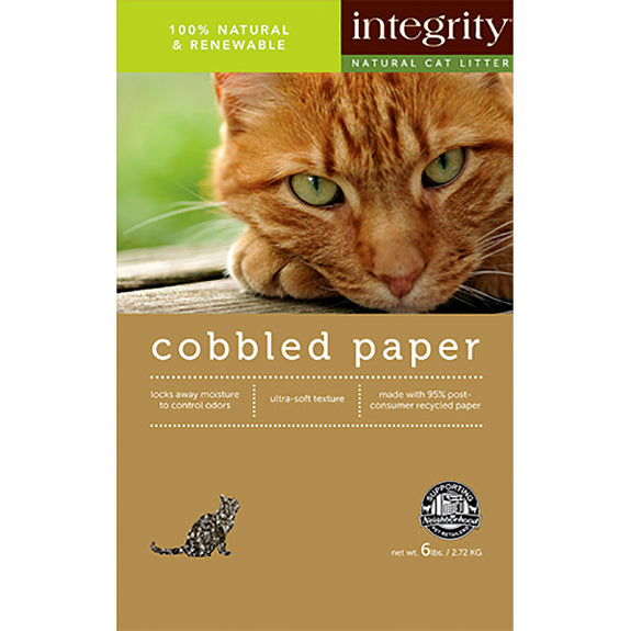 Cobbled Paper Recycled Biodegradable Clumping Cat Litter