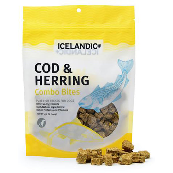Cod & Herring Combo Bites Pure Fish Grain-Free Crunchy Dog Treats