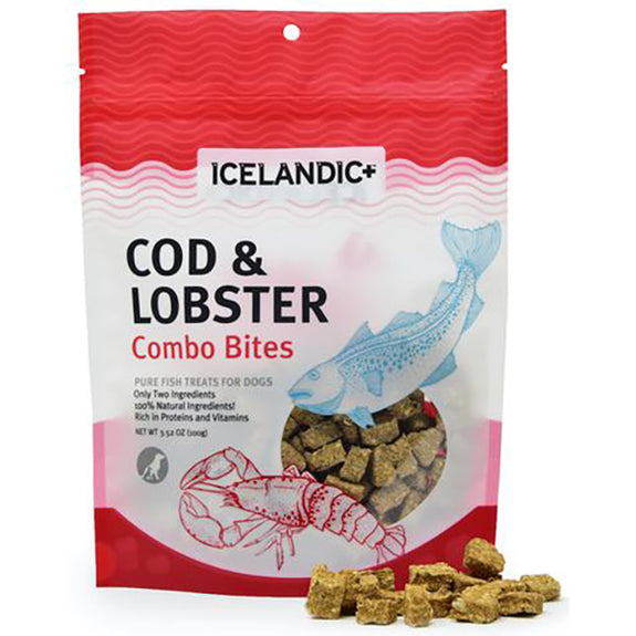 Cod & Lobster Combo Bites Pure Fish Grain-Free Crunchy Dog Treats