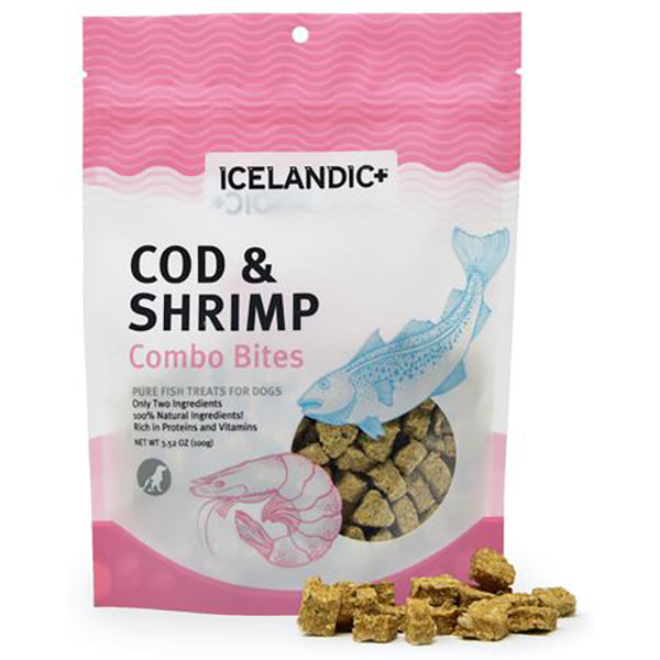 Cod & Shrimp Combo Bites Pure Fish Grain-Free Crunchy Dog Treats