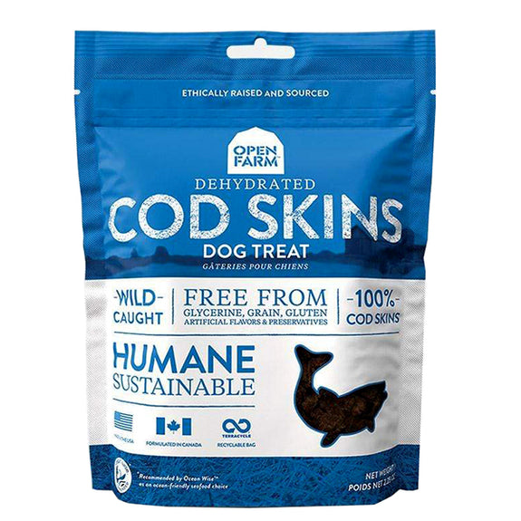 Dehydrated Cod Skins Grain-Free Dog Treats