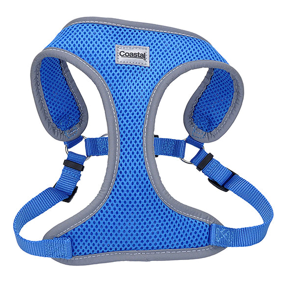 Comfort Soft Reflective Wrap Adjustable Dog Harness Blue Lagoon