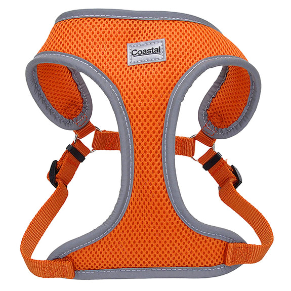 Comfort Soft Reflective Wrap Adjustable Dog Harness Sunset Orange