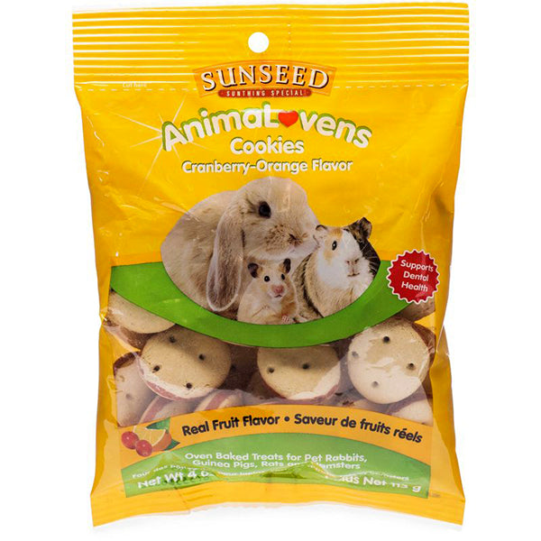 AnimaLovens Cookies Cranberry Orange Flavored Oven Baked Small Animal Treats