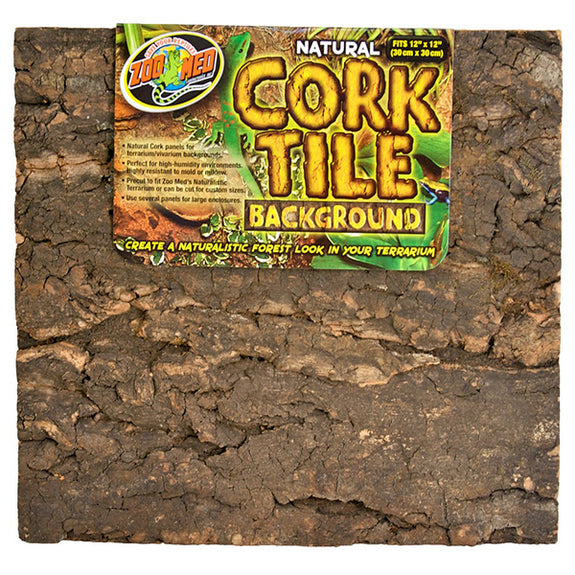 Natural Cork Tile Background Reptile & Amphibian Habitat Addition