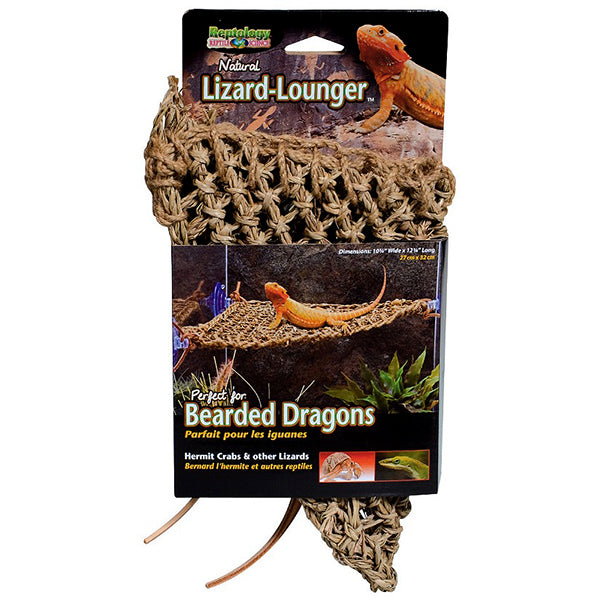Reptology Natural Lizard Lounger Corner Seagrass Hermit Crab & Reptile Hammock