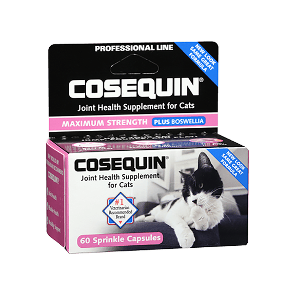 Cosequin Maximum Strength Plus Boswellia Joint Health Cat Supplement Capsules