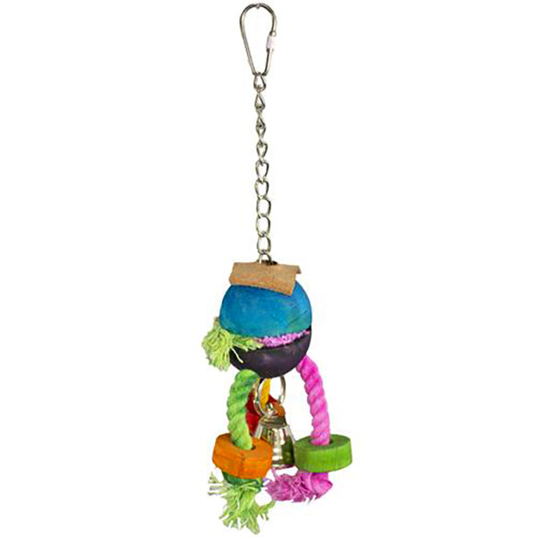 Crazy Legs Hanging Wood & Rope Small Animal Toy