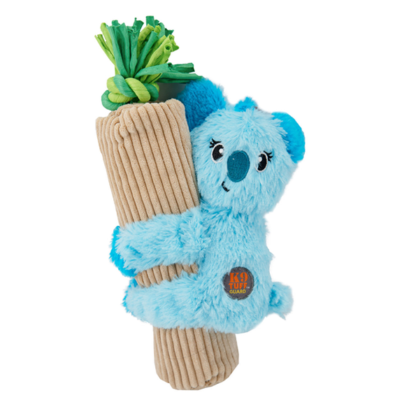 Charming Pet Cuddly Climbers Koala Plush Crinkle Squeaky Dog Toy with Rope